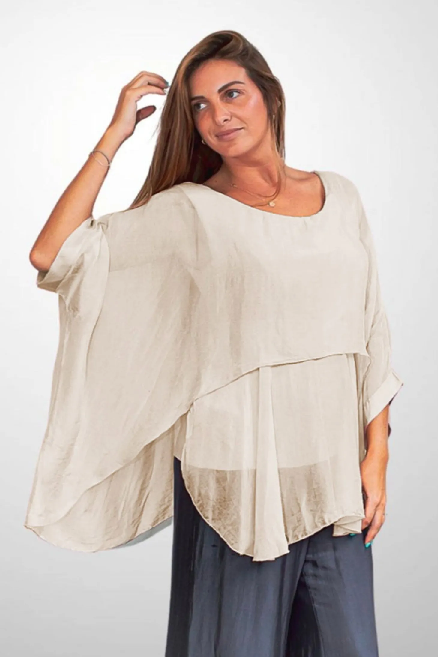 Jenny Jazz Chantelle Top - Ivory - JJ1
